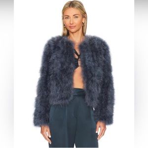 Lamarque Deora Jacket in Smoked Blue